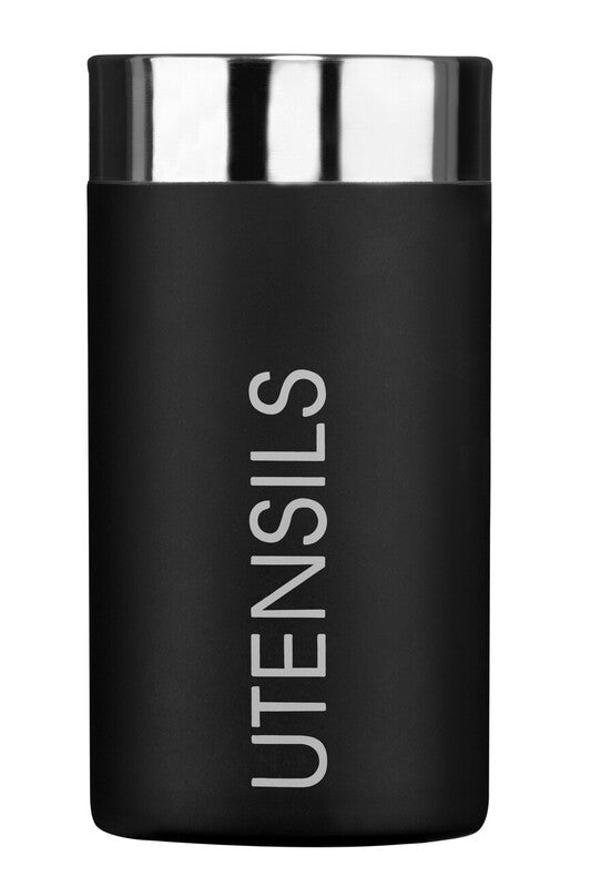 Black Enamel Finish Utensil Holder