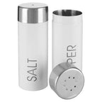 White Enamel Salt and Pepper Set