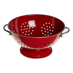 Red Enamel Colander