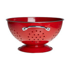 Red Enamel Colander