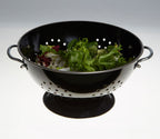 Retro Black Enamel Colander