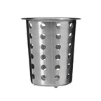 Brushed Stainless Steel Cutlery Caddy with Holes