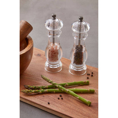 Small Acrylic Salt and Pepper Mill Set