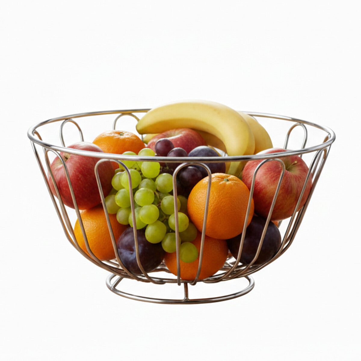 Chrome Round Fruit Basket