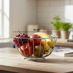 Chrome Round Fruit Basket