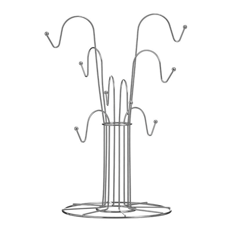 Chrome 8 Cup Mug Tree