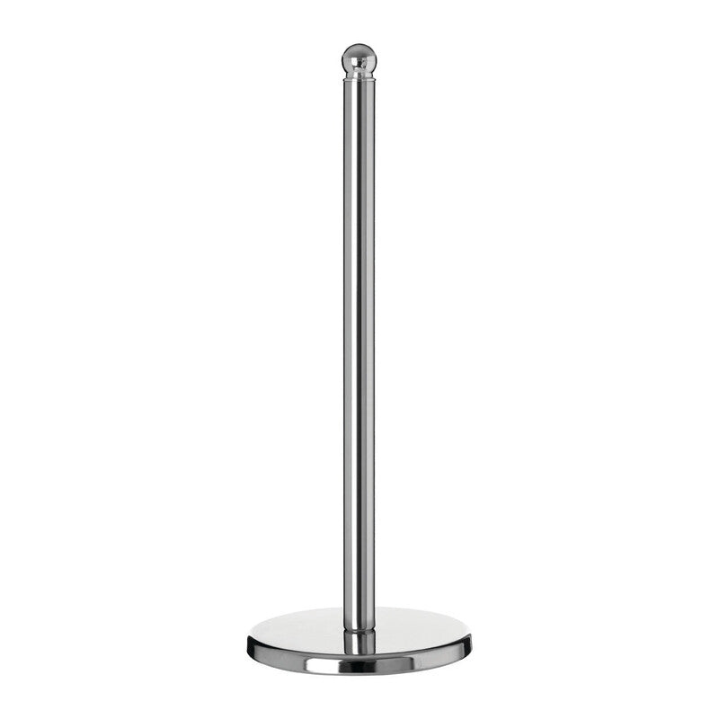 Chrome Kitchen Roll Holder with Decorative Finial