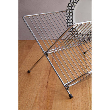 Small Chrome Folding Dish Drainer