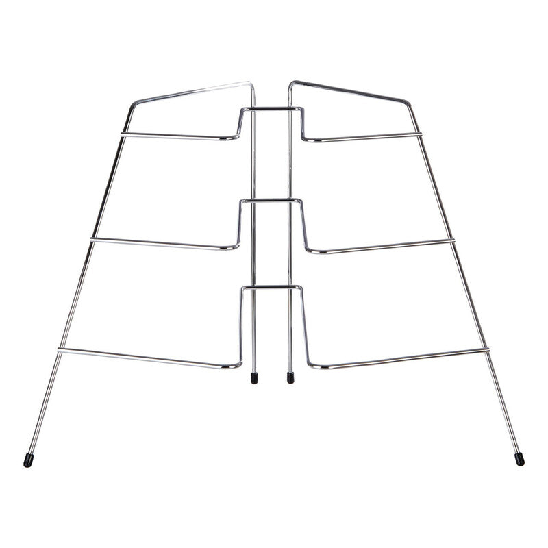 Chrome Corner Plate Rack