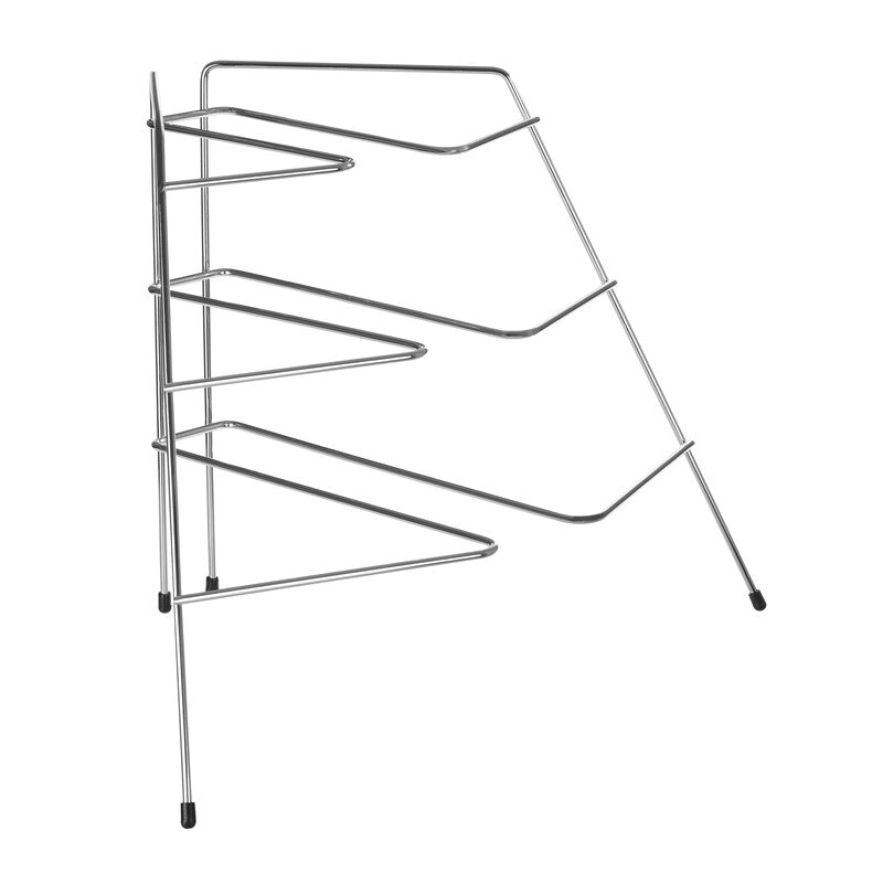 Chrome Corner Plate Rack