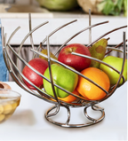 Nest Shape Chrome Fruit Basket