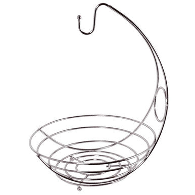 Chrome Fruit Bowl and Banana Hanger