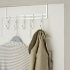 Chrome Over Door 5 Five Hook Swirl Hanger