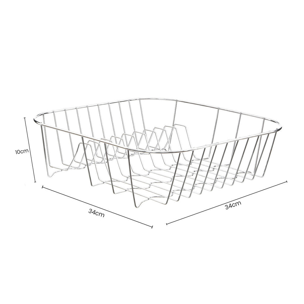 Small Square Chrome Wire Dish Drainer