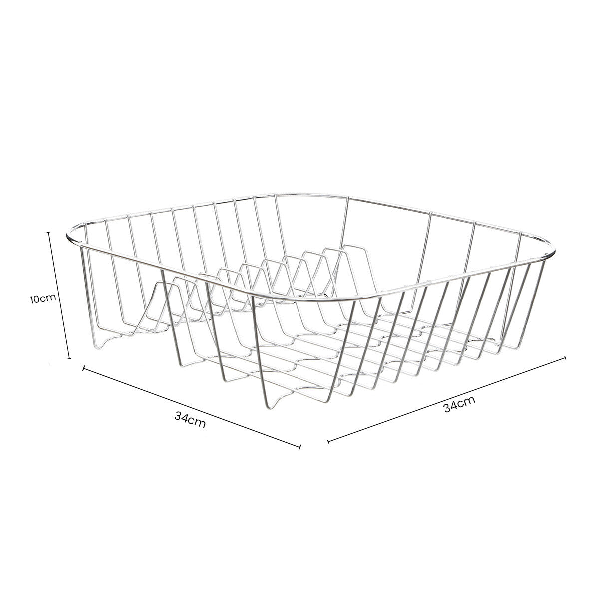 Small Square Chrome Wire Dish Drainer