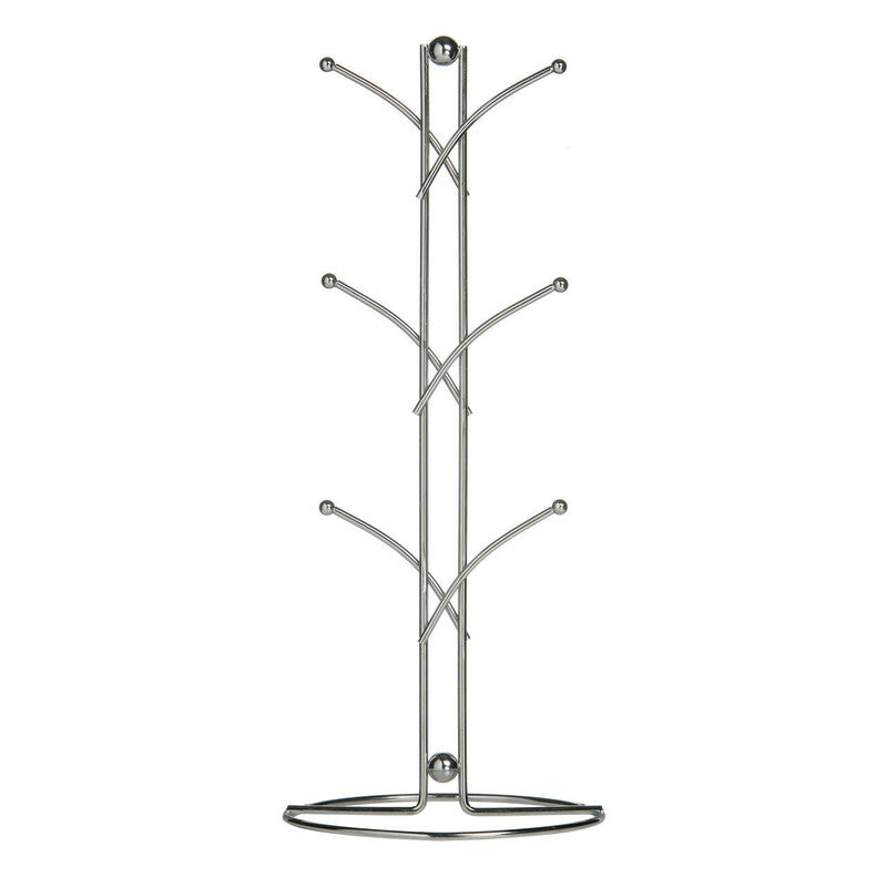Chrome 6 Cup Mug Tree
