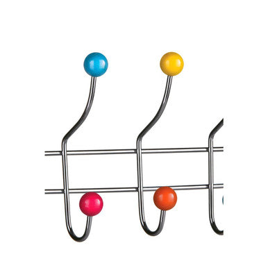 Multi Colour 10 Hook Over Door Hanger