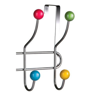 Multi Colour 10 Hook Over Door Hanger
