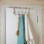 Multi Colour 10 Hook Over Door Hanger