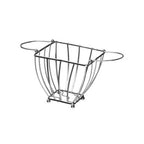 Chrome Finish Fruit Basket with Side Handles