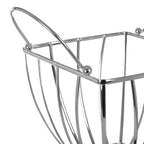 Chrome Finish Fruit Basket with Side Handles