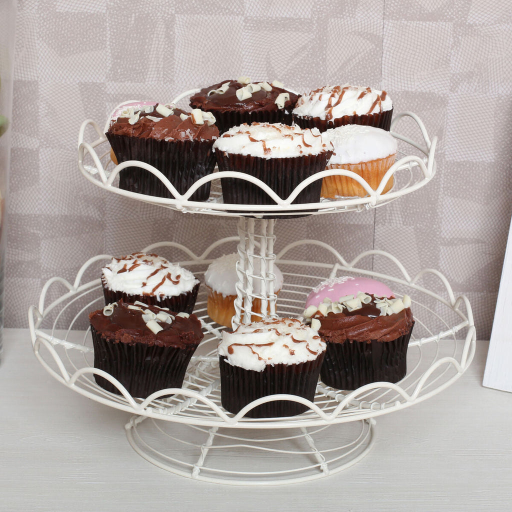 2 Tier Cup Cake Stand