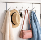 Ten Hook Over Door Chrome Hanger