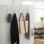 Ten Hook Over Door Chrome Hanger