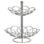 2 Tier Chrome Fruit Basket