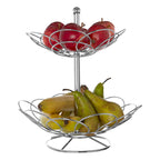 2 Tier Chrome Fruit Basket