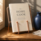 Cookbook Stand with Copper Finish