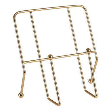 Gold Finish Iron Cookbook Stand
