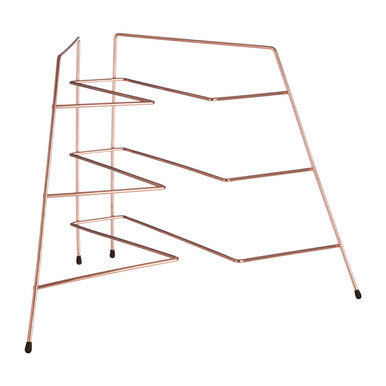 Copper Plated Corner Plate Rack