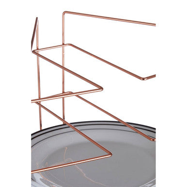 Copper Plated Corner Plate Rack