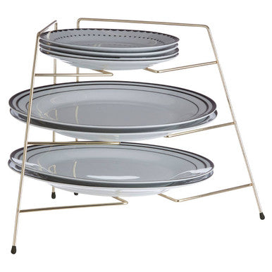 Gold Plated Corner Plate Rack