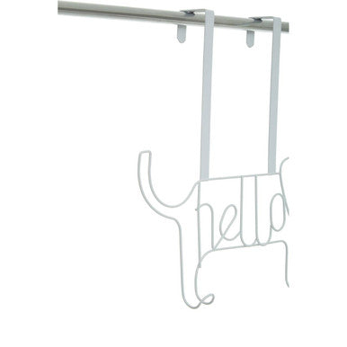 White Sausage Dog Hanger