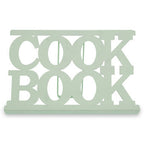 Mint Green Enamel Metal Cookbook Stand with Adjustable Support