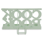 Mint Green Enamel Metal Cookbook Stand with Adjustable Support