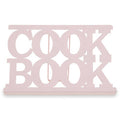Pink Enamel Metal Cookbook Stand with Adjustable Support