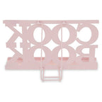Pink Enamel Metal Cookbook Stand with Adjustable Support