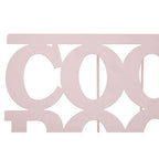 Pink Enamel Metal Cookbook Stand with Adjustable Support
