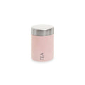 Pink Enamel Tea Canister