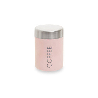Pink Enamel Coffee Canister