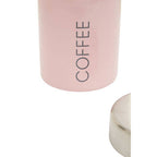 Pink Enamel Coffee Canister