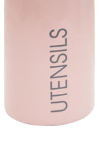 Pink Enamel Stainless Steel Utensil Holder