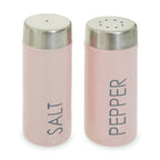 Light Pink Enamel Salt and Pepper Set