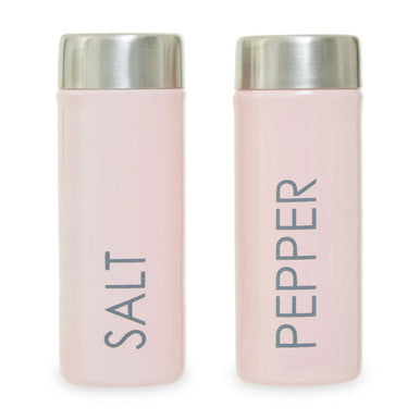 Light Pink Enamel Salt and Pepper Set