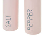 Light Pink Enamel Salt and Pepper Set