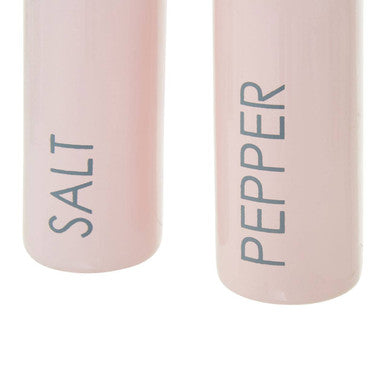 Light Pink Enamel Salt and Pepper Set