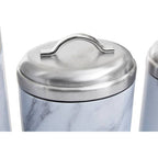 4 Piece Marble Effect Kitchen Storage Set